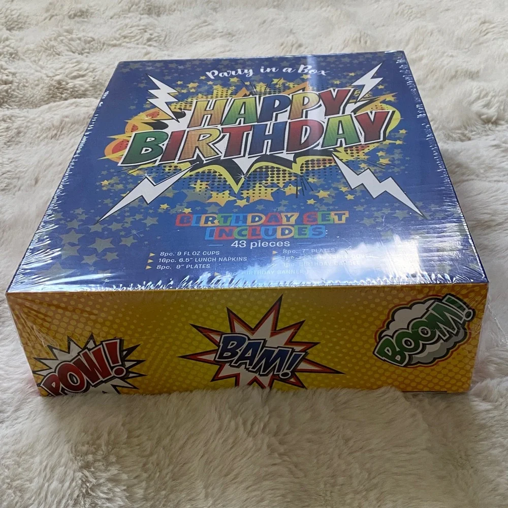 Happy Birthday Party in a Box Birthday Set - Multicolor
